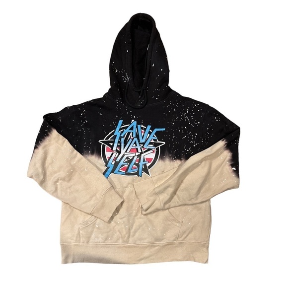 The Black Keys Paint splatter save ya self hoodie men’s medium Music streetwear - Picture 1 of 6